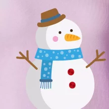 Sněhulák se šálou