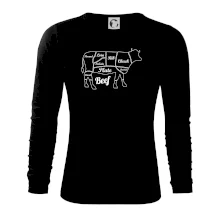 Kráva nákres rozřezání Anglicky