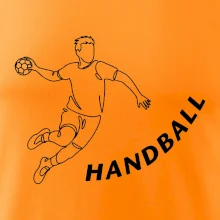 Handball nápis šikmo