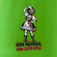 Streetart - Večer malérečka, ráno léčím opicu
