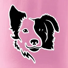 Border kólie obrys hlavy