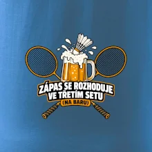 Badminton třetí set na baru