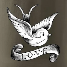 Love holubice - kreslená