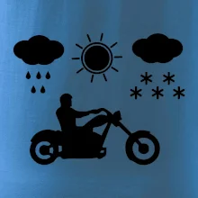 Motorkář za každého počasí - chopper