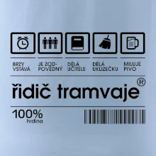 Čárový kód Řidič tramvaje