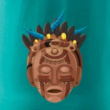 Mayové maska hnědá