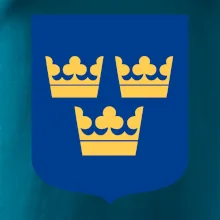 Švédský znak tři korunky na prso