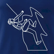 Lezec na skále jedním tahem