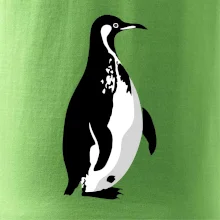 Tučňák černobílý z boku