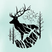 Jelen v lese křivky