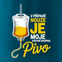 V případě nouze je moje krevní skupina pivo