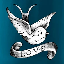 Love holubice - kreslená