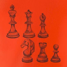 Šachové figurky kreslené