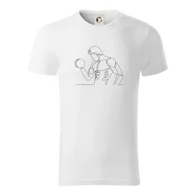 Fitness muž jedním tahem