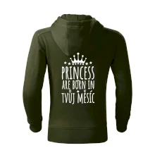 Princesses are born in (vlastní nápis měsíc narození)