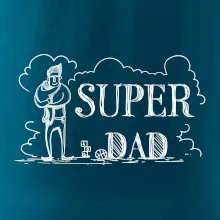 Kreslený nápis super dad