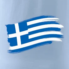 Řecko vlajka - štětkou