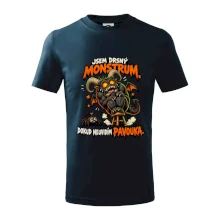 Drsné rohaté monstrum se bojí pavoučka