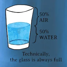 Technically, the glass is always full