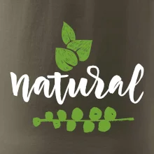 Natural - nápis v listech