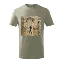 Egyptské hieroglyfy parašutista