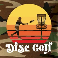 Disc golf postava vintage