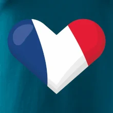 Francouzská vlajka srdce