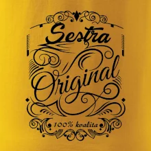 Vintage nejlepší sestra 100% kvalita