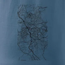 Černobílá mapa Liberec