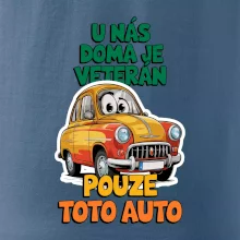 U nás doma je veterán pouze toto auto barevný nápis