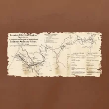 Mapa Báňské dráhy z Moravské Ostravy do Doubravy