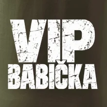 VIP babička černá grunge typografie