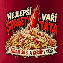 Nejlepší špagety vaří táta Eidam 30 procent a kečup v ceně