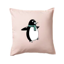 Tučňák se zelenou šálou