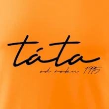 Psací nápis táta s ročníkem