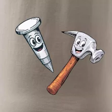 Parové triko - Kladivo a hřebík