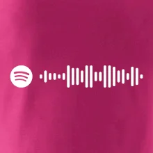 Spotify kód na prsu