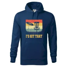 Disc golf player retro vintage