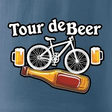 Tour de beer - kolo - pivo a nápis na zádech