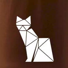 Origami kočka z boku