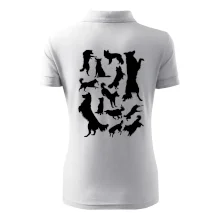 Border kolie siluety