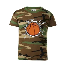 Basketbal míč v triku Basketbal míč v triku