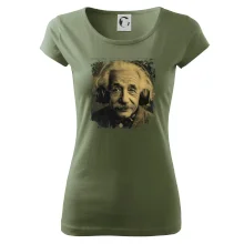 Albert se sluchátky