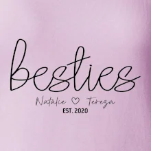 Párové mikiny - Besties Jména a rok