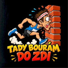 Maratonec tady bourám do zdi