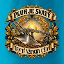 Posvátný pluh s pšeničnou svatozáří