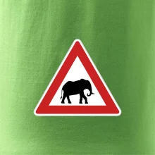 Dopravní značka - Pozor slon