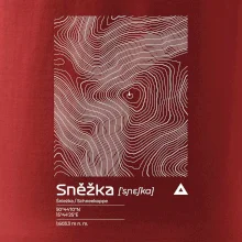 Sněžka - vrstevnice v obdélníku