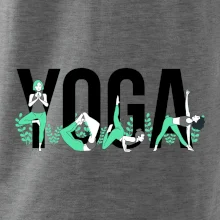 Yoga nápis barevný