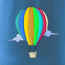 Horkovzdušný balon v oblacích